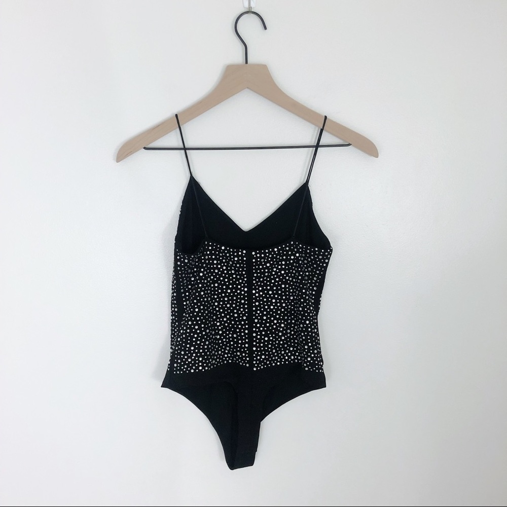 SOLD NWT Alice + Olivia Phoebe Crystal Bodysuit - Picture 6 of 11